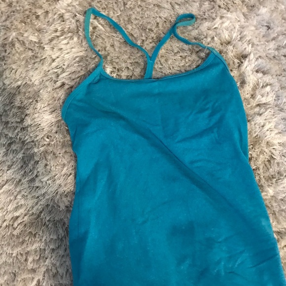 Lululemon Tank Top. Teal. Size 4 straps Racerback - Picture 1 of 3